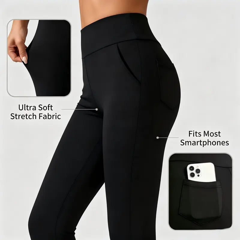 Women's Soft High-Stretch Micro-Flare Yoga Pants - Activewear Dance Athleisure 🧘‍♀️