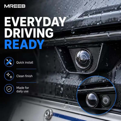 2Pcs Mirror Shape 360 Panoramic Rearview Car Camera Lens Cover🚗📷
