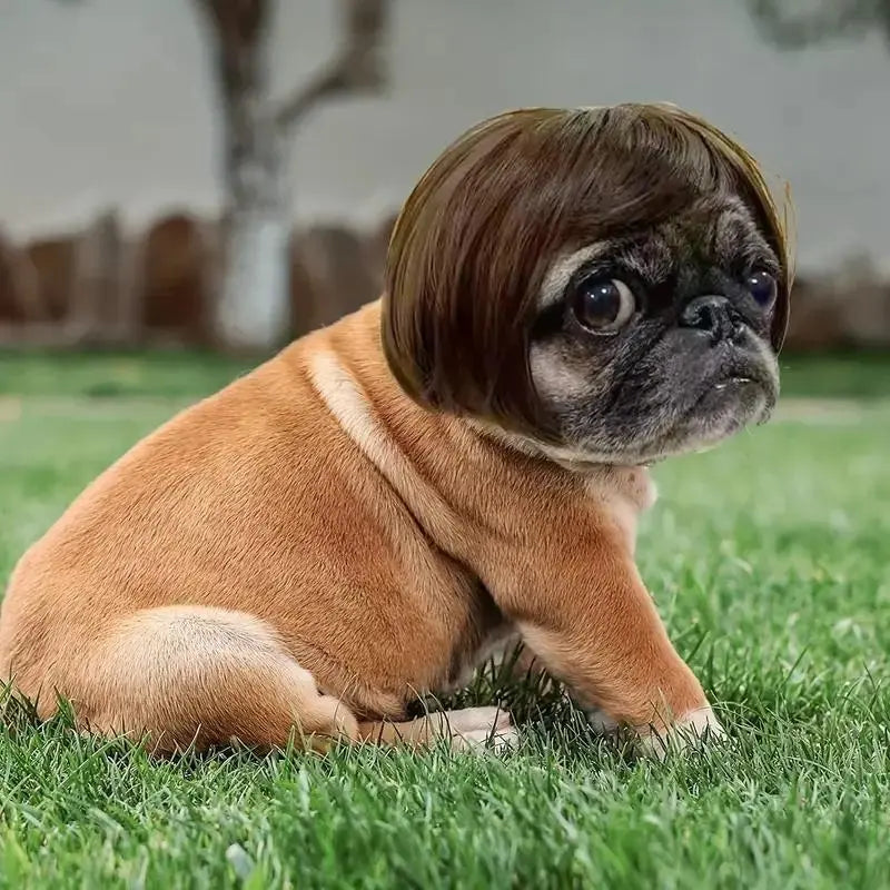 Dog Short Hair Wig Headband - Cute and Playful Pet Hair Accessory, Fun Accent, Fun🐶