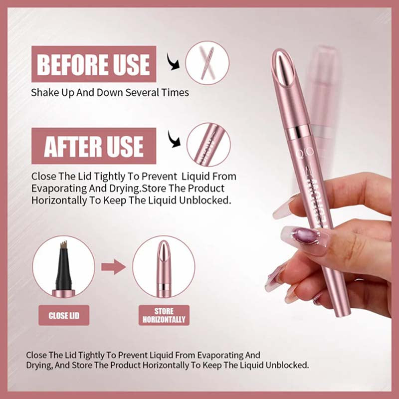 🖌️ Waterproof Micro-Fork Brow Pencil – Natural Hair-Like Brows👁️