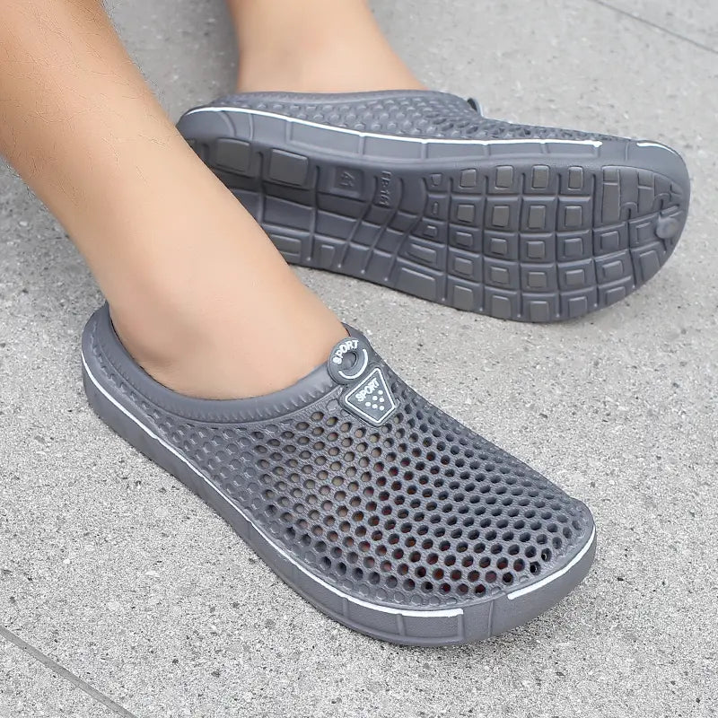 Unisex Quick-Dry Mesh Slip-On Mules,Breathable Work Shoes for Garden, Shower, Travel & Outdoor👟💨
