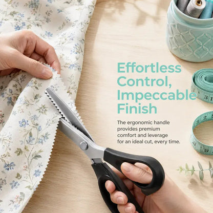 Stainless Steel Zig Zag Scissors with Serrated Teeth - Perfect for DIY Crafts✂️ ✨