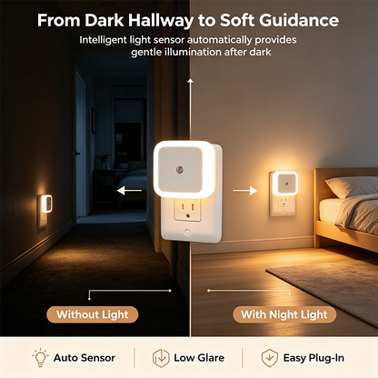 6-Pack Compact Ultra-Energy-Saving Smart LED Night Lights🛋️