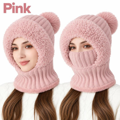 Girls' 3-in-1 Fleece Winter Balaclava - Keep Warm Face Covers & Mask 👧❄️