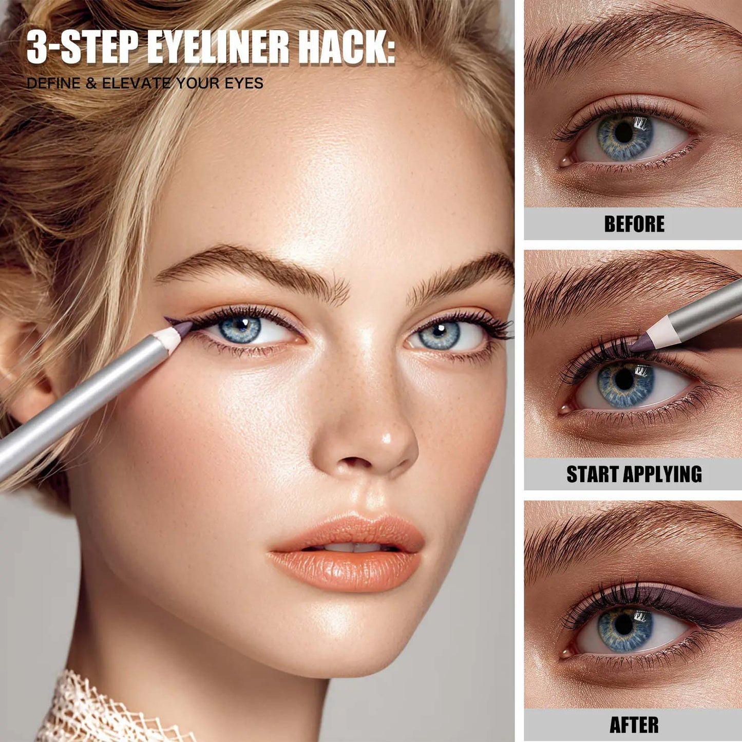 Waterproof Gel Eyeliner Pencil with Ultra Smooth Creamy Glide ✨