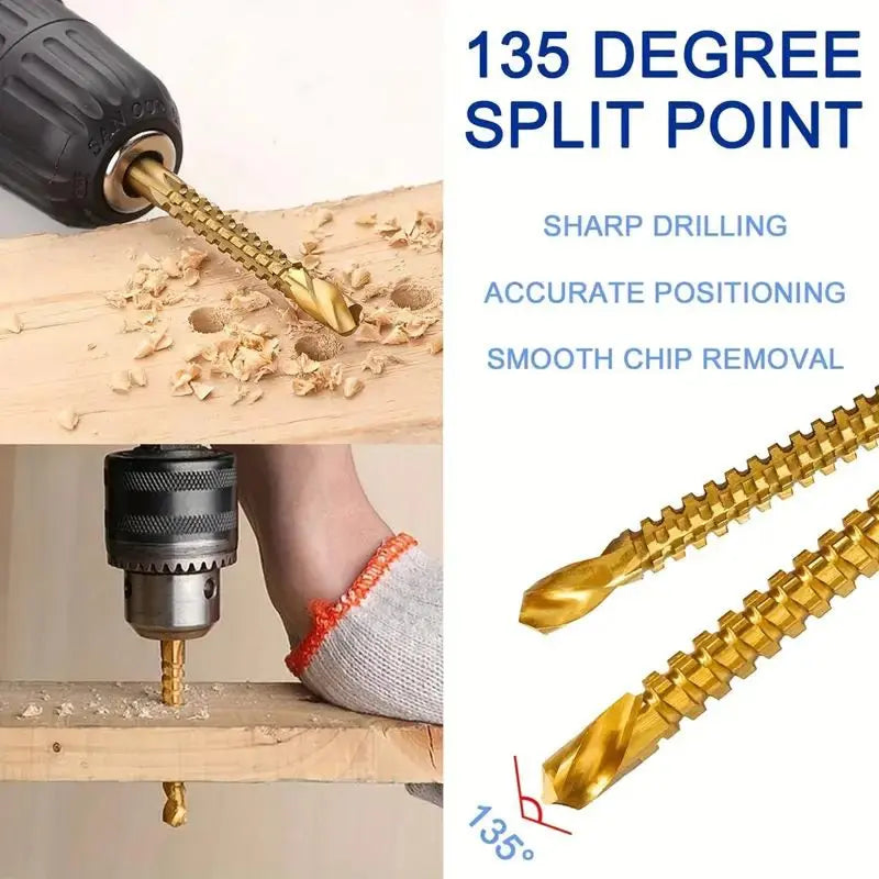 6 Counts Multi-Purpose Metalworking Drill Bits for Boring, Cutting and Polishing🛠️