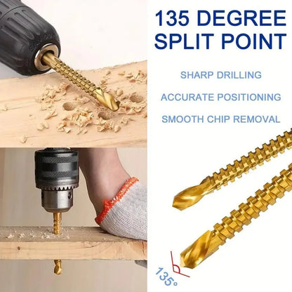 6 Counts Multi-Purpose Metalworking Drill Bits for Boring, Cutting and Polishing🛠️