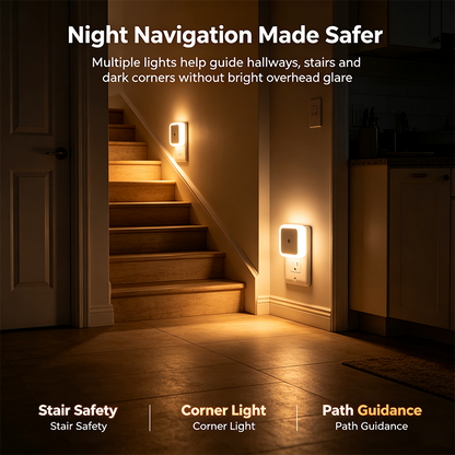 6-Pack Compact Ultra-Energy-Saving Smart LED Night Lights🛋️