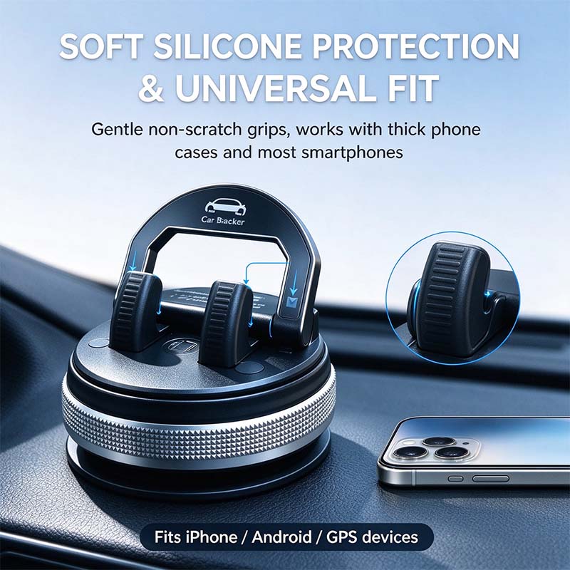 Car Phone Holder 360 Degree Rotation, Suitable for Car Navigation In-Car Dashboard 📱