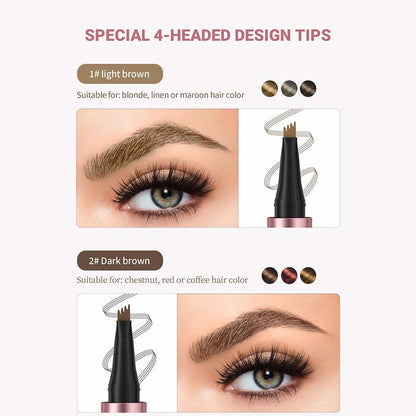 🖌️ Waterproof Micro-Fork Brow Pencil – Natural Hair-Like Brows👁️