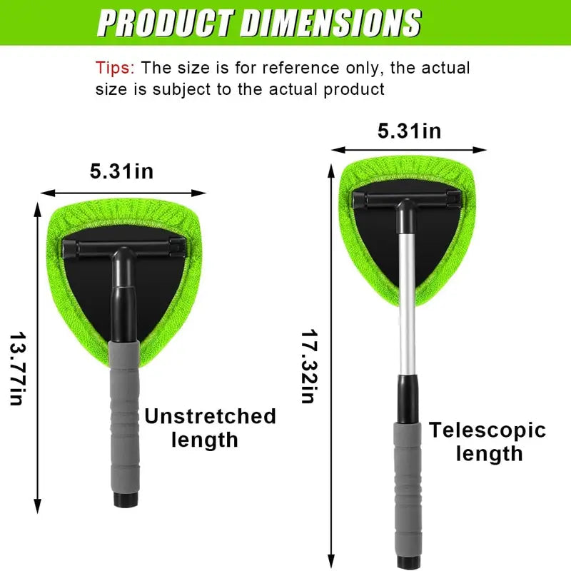 9PCS Car Window Cleaner Kit Extendable Handle Windshield Cleaning Tool🪟
