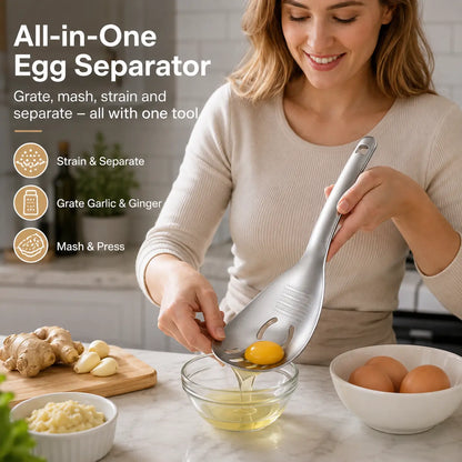 1 Count 304 Stainless Steel Multifunctional Kitchen Spoon🍳