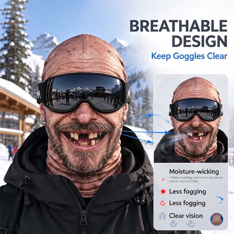 Realistic Face Balaclava – Funny Ski & Snowboard Mask for Cold Weather Adventures🎿