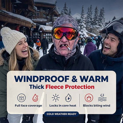 Realistic Face Balaclava – Funny Ski & Snowboard Mask for Cold Weather Adventures🎿