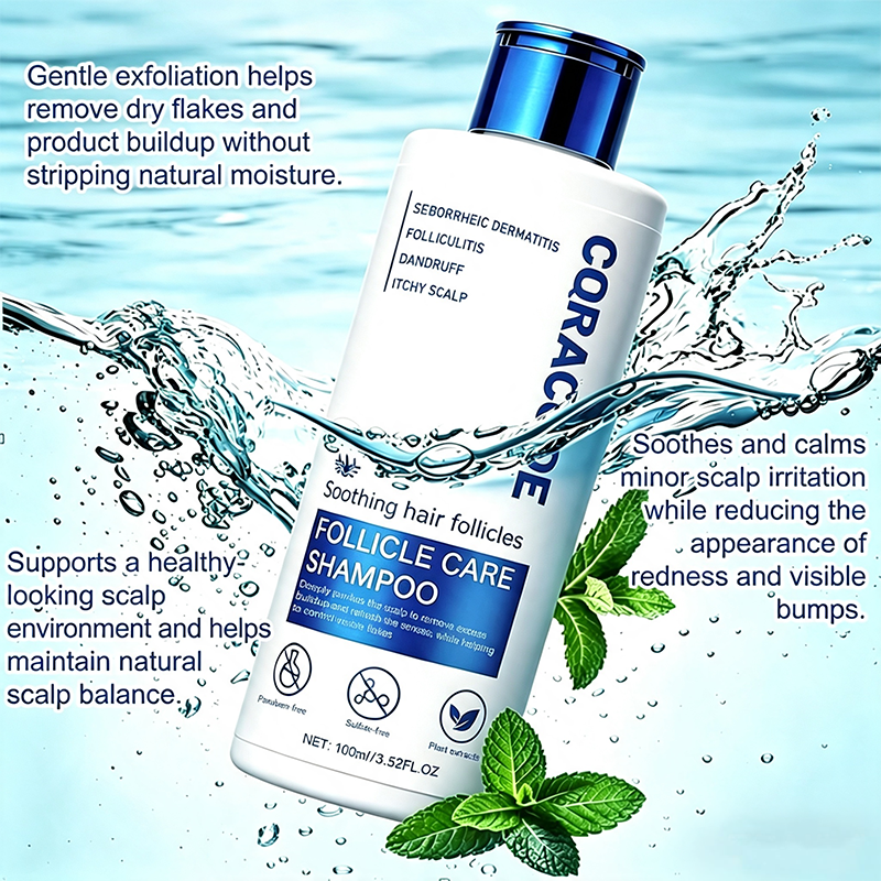 Fol Shampooliculitis for Itchy, Flaky Scalp - Purifying Formula for a Soothed