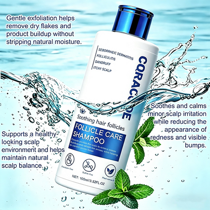 Fol Shampooliculitis for Itchy, Flaky Scalp - Purifying Formula for a Soothed