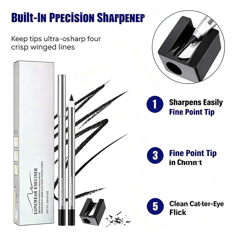 Waterproof Gel Eyeliner Pencil with Ultra Smooth Creamy Glide ✨