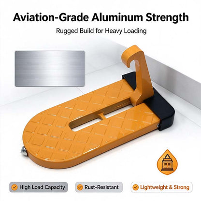 Car Door Step with Safety Hammer, Automotive Compact Anti-Slip Roof Latch Hook Ladder 🚙