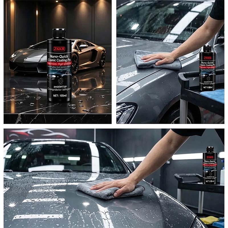 Nano-Quick Ceramic Coating Pro for automobiles, featuring advanced ceramic technology 🚗