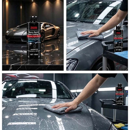Nano-Quick Ceramic Coating Pro for automobiles, featuring advanced ceramic technology 🚗