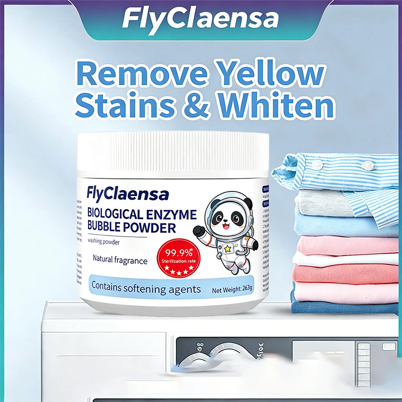 Clothes Whitening Stain Remover Powder, No Scrub Required For Yellow Stains🫧