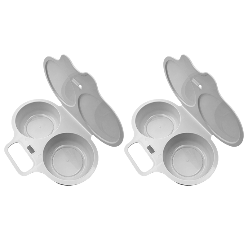 2-Pack Easy-To-Clean Microwave Omelette Maker, Multifunctional Egg Poacher, Non-Stick🍳