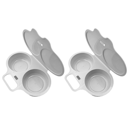 2-Pack Easy-To-Clean Microwave Omelette Maker, Multifunctional Egg Poacher, Non-Stick🍳