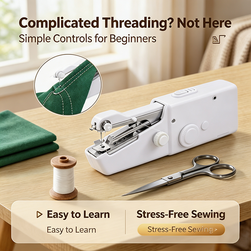 Portable Miniature Handheld Sewing Machine - Beginner-Simple Operation🧵