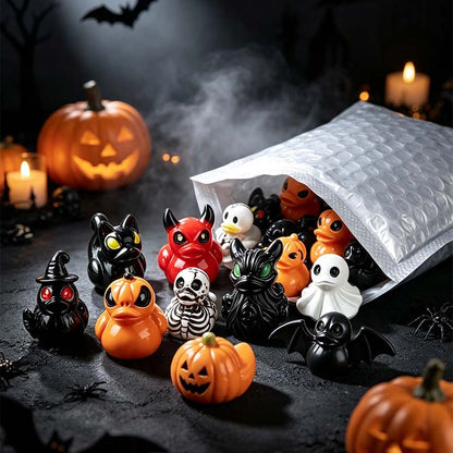Mini Devil Ghost Skull Resin Ducks, Cute Spooky Desktop Decor, Creative Desktop Ornament🦇✨