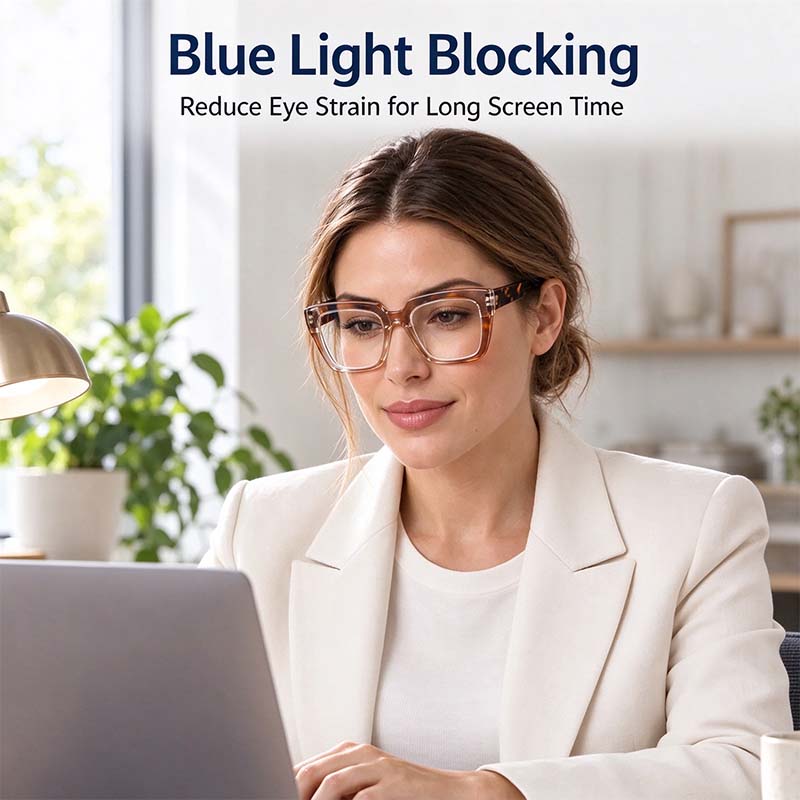 Unisex Progressive Multifocal Photochromic Reading Eyeglasses, UV-Protective Photochromic Lenses 👓