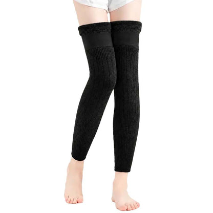 Long Knee Pads for Men and Women, One Size with Thick Wool Lining 🦵