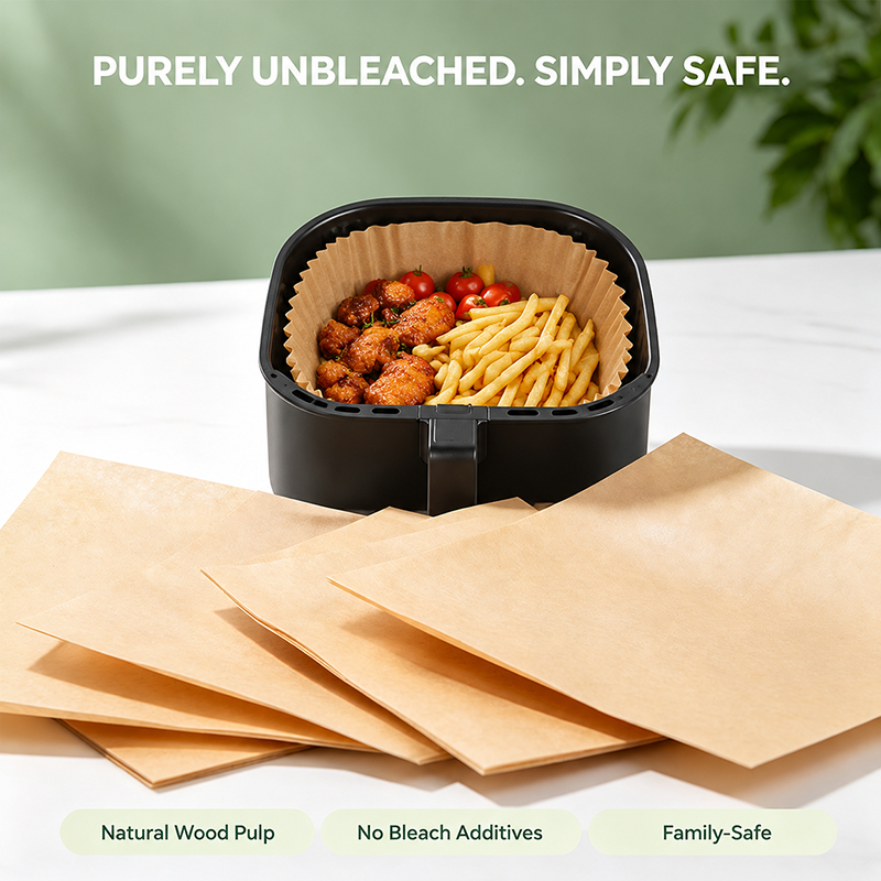 100Pcs Parchment Paper,Air Fryer Paper Liners, Air Fryer Liners Disposable🍳