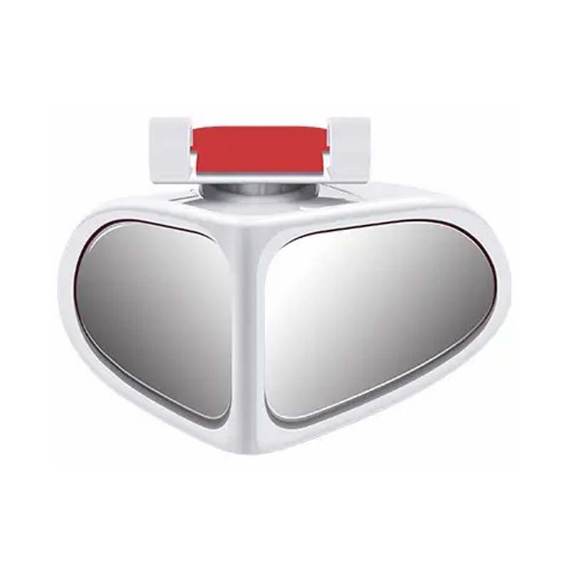 360° Rotatable Car Blind Spot Mirror Dual‑Lens Real Glass ABS Housing Adhesive🚗