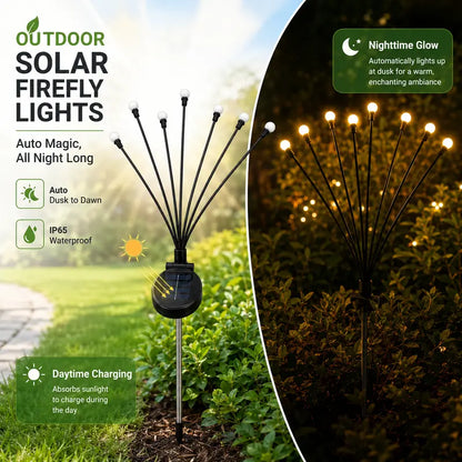 Solar Swaying Firefly Lights IP65 Waterproof Garden Stake Lights✨