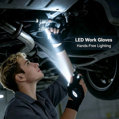 One Pair LED Finger Flashlight Gloves, Hands-Free LED Light Gloves for Fishing, Camping, Repair🧤