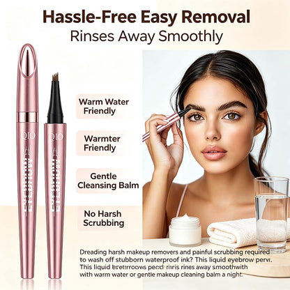🖌️ Waterproof Micro-Fork Brow Pencil – Natural Hair-Like Brows👁️