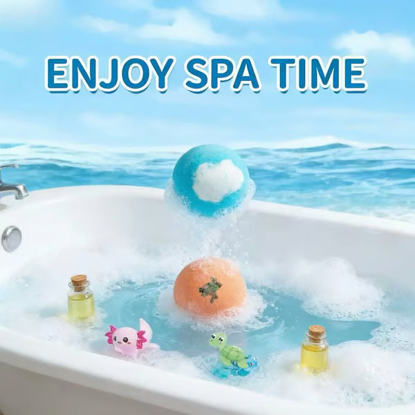 Easter Basket Stuffers for Boys & Girls - Skin-Soothing Bath Fizzies Gift Set🎁