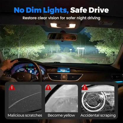 Automotive Headlight Restoration Kit: Fast & Easy Car Headlight Cleaner for Oxidized🚗