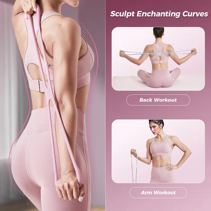 Resistance Bands Figure 8 Exercise Bands for Women 💪