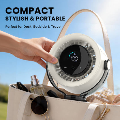 3-in-1 Clip On Turbo Fan | Touch LED Display, 100 Speeds, Quiet Powerful Circulation Fan🌀