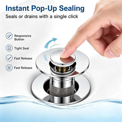 Bathroom Sink Drain Strainer, Pop Up Sink Drain Strain, Bathroom Sink Stopper 🔧✨