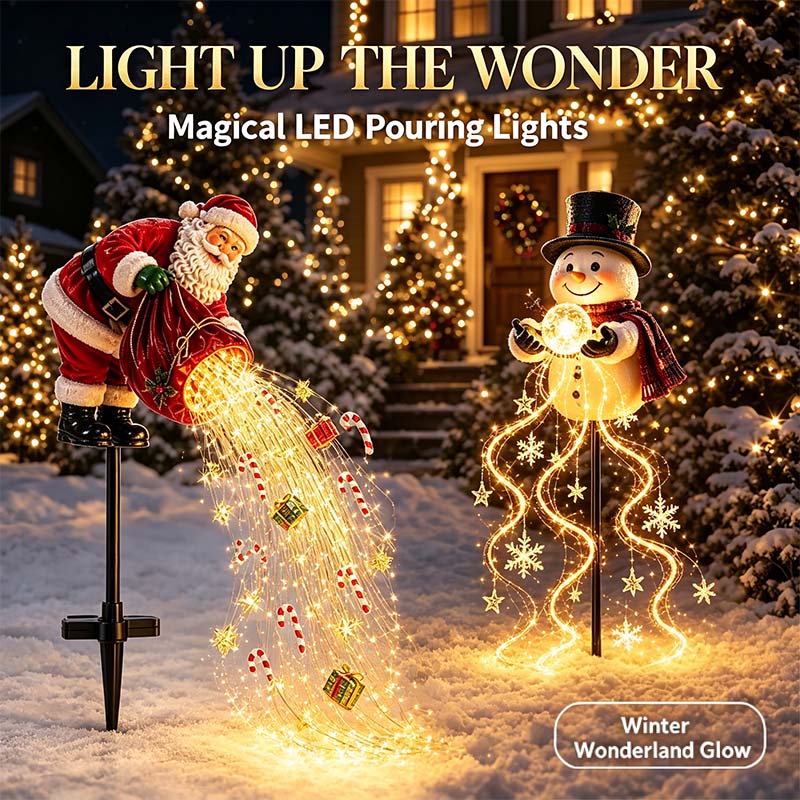 🎅Christmas Early  🎁 Santa’s Magic Pour – Flowing LED Christmas Garden Light