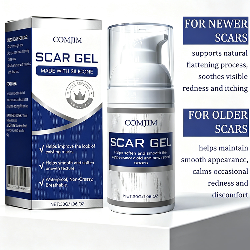 Silicone Scar Gel for Scars - Fragrance-Free, Non-Greasy Formula for Face & Body Scar Care & Appearance 🧴