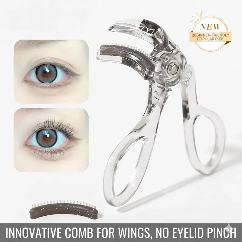 Lash Genius Wide-Angle Curler with Comb - Perfectly Curls Every Lash WITHOUT the Pinch!👁️