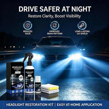 Automotive Headlight Restoration Kit: Fast & Easy Car Headlight Cleaner for Oxidized🚗