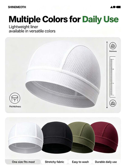 Full Mesh Cooling Helmet Liner Skull Cap - Ultra Breathable Sweat Wicking Hat for Hard Hats🧢