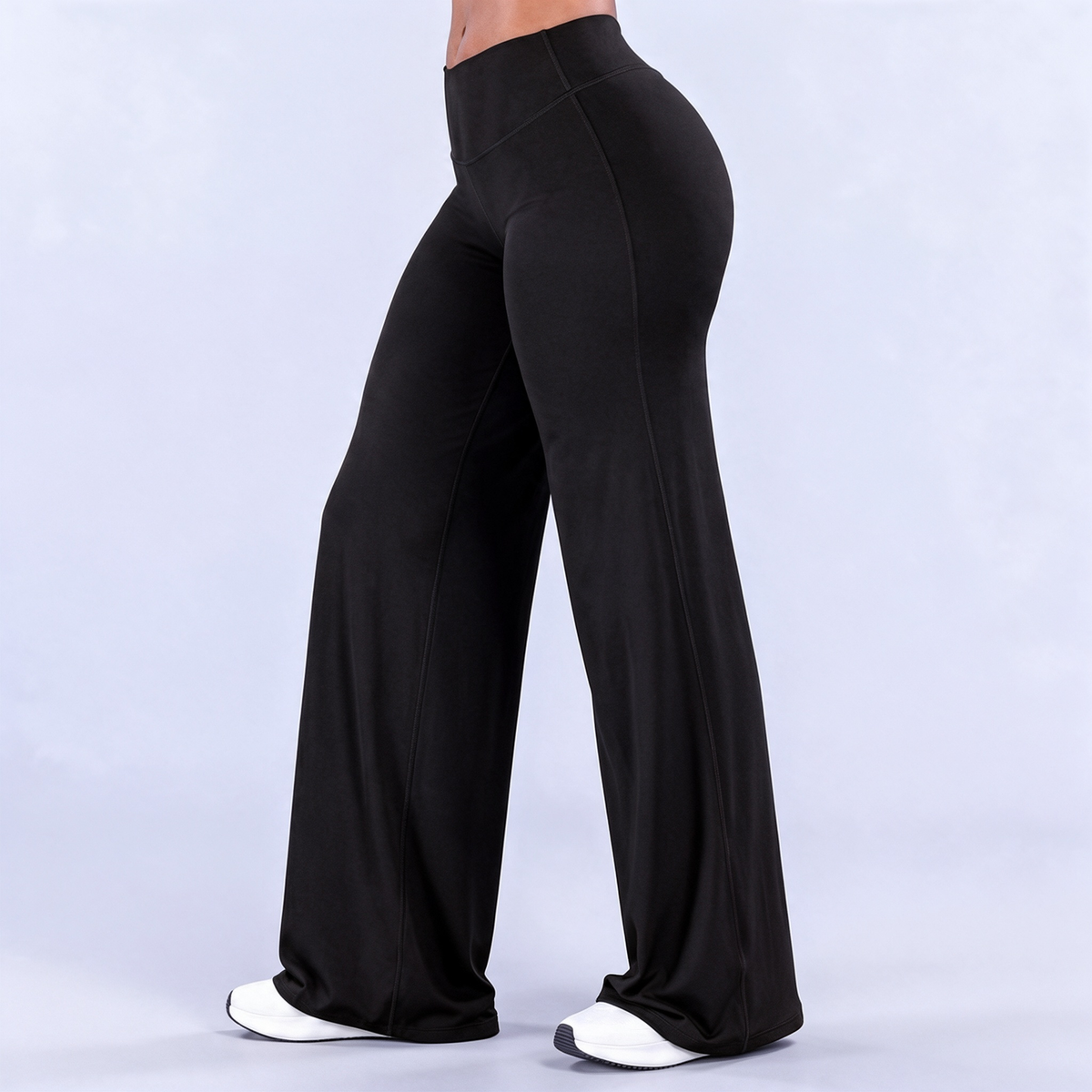 Women’s Light Simple Leopard-Print Wide-Leg Pants - Elastic Waistband, Fluid Drape 🐆