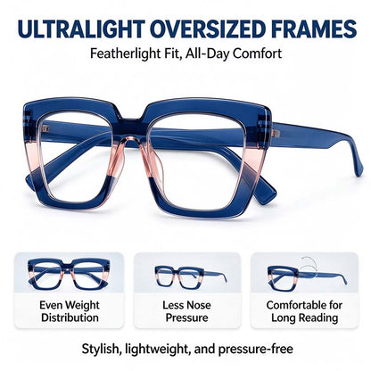 Unisex Progressive Multifocal Photochromic Reading Eyeglasses, UV-Protective Photochromic Lenses 👓