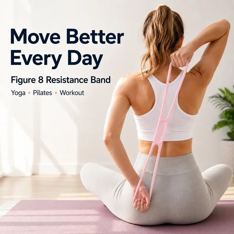Resistance Bands Figure 8 Exercise Bands for Women 💪