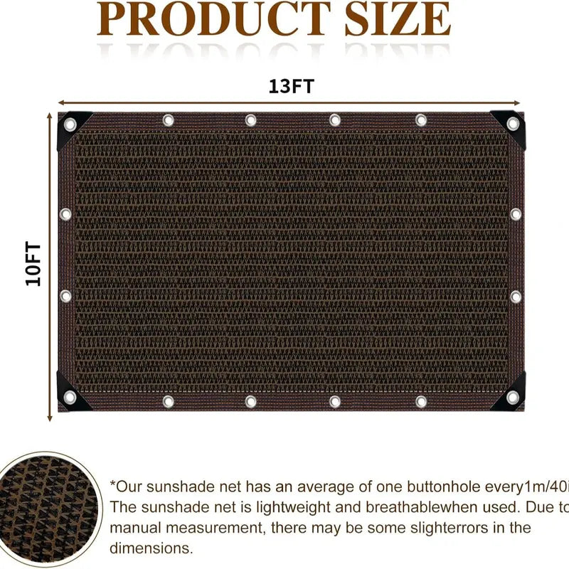 90% UV Block Privacy Sun Shade Cloth for Patio Garden Carport🌞